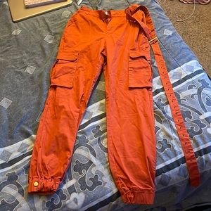 Orange cargo pants never worn